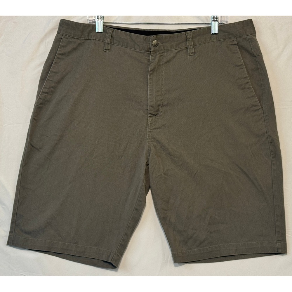 Volcom Frickin Modern Stretch Chino Shorts Mens 38 Olive Drab NIN01-0321-01